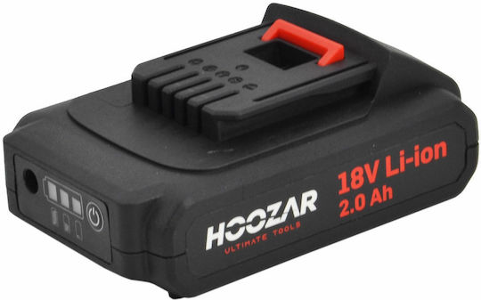Hoozar Brushless Μπουλονόκλειδο Μπαταρίας 18V 2x2Ah με Υποδοχή 1/2"