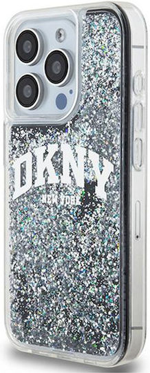 DKNY Liquid Umschlag Rückseite Kunststoff / Silikon Schwarz (iPhone 15 Pro)