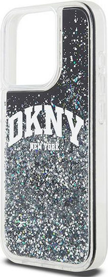 DKNY Liquid Umschlag Rückseite Kunststoff / Silikon Schwarz (iPhone 15 Pro)