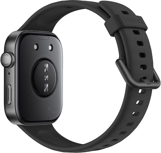 Huawei Watch Fit 3 Aluminium 43mm Αδιάβροχο με Παλμογράφο (Μαύρο)