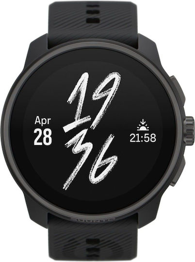 Suunto Race S Stainless Steel 45mm Waterproof Smartwatch with Heart Rate Monitor (Black)