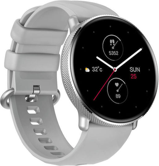Zeblaze GTR 3 Pro Stainless Steel 45mm Smartwatch με Παλμογράφο (Ασημί)