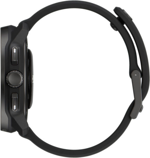 Suunto Race S Stainless Steel 45mm Waterproof Smartwatch with Heart Rate Monitor (Black)