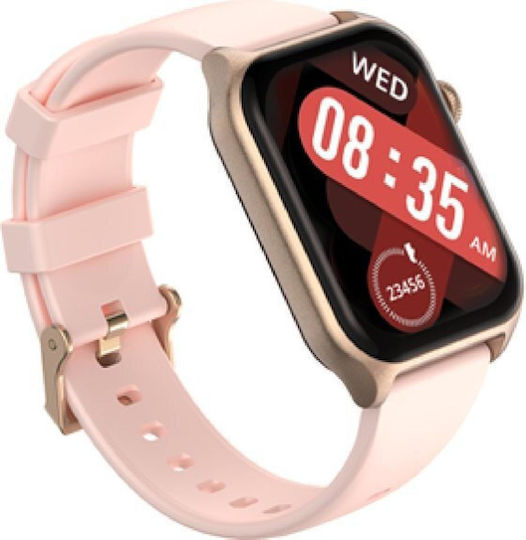 Riversong Motive 9E Smartwatch with Heart Rate Monitor (Rose Gold)