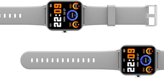 BlackView R30 Smartwatch με Παλμογράφο (Γκρι)