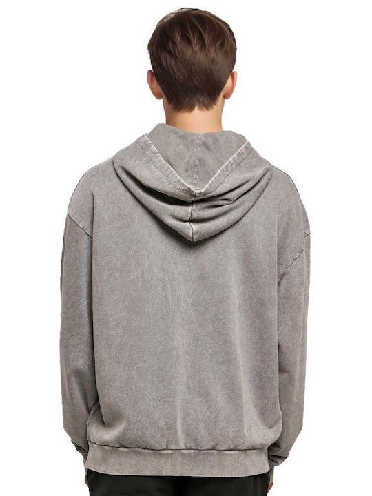 Oversized Hoodie Rhcp Band Logo Art Rock Avenue Grey