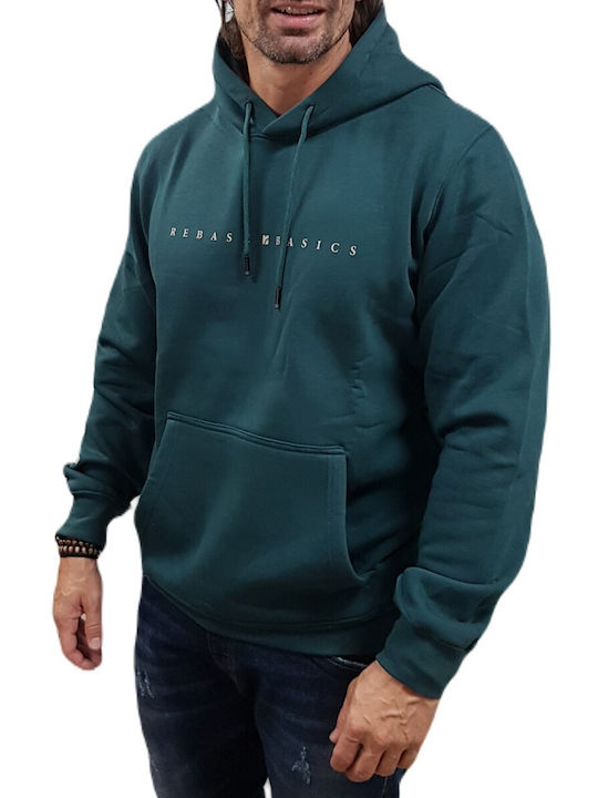 Rebase Men's Sweatshirt with Hood Deep Teal