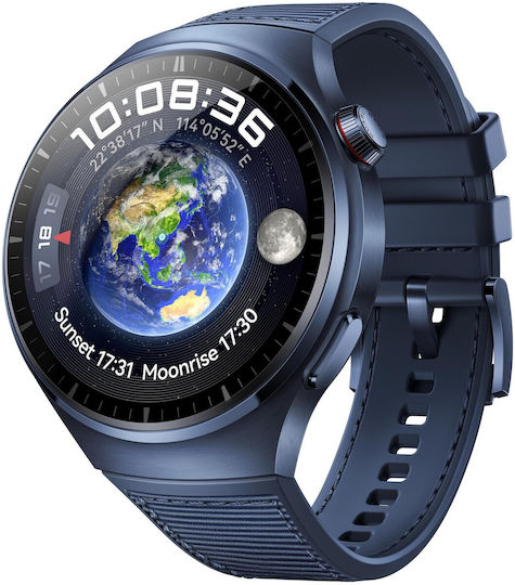 Huawei Watch 4 Pro Stainless Steel 48mm Waterproof with eSIM and Heart Rate Monitor (Blue)