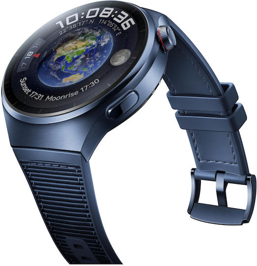 Huawei Watch 4 Pro Stainless Steel 48mm Waterproof with eSIM and Heart Rate Monitor (Blue)