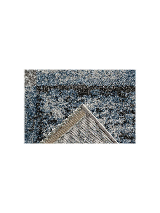 Bekas Carpets 034-0037-6151 Teppich Rechteckig Synthetisch,Polyester/Cotton/Leather Petrol Blau