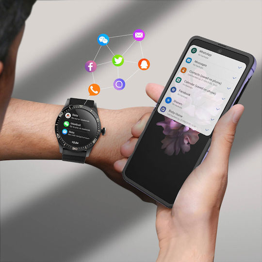 Forever ICON 2 AW-110 42mm Smartwatch (Negru)