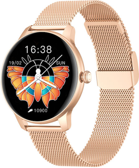 Kieslect L11 Lady Aluminium Smartwatch mit Pulsmesser (Gold)