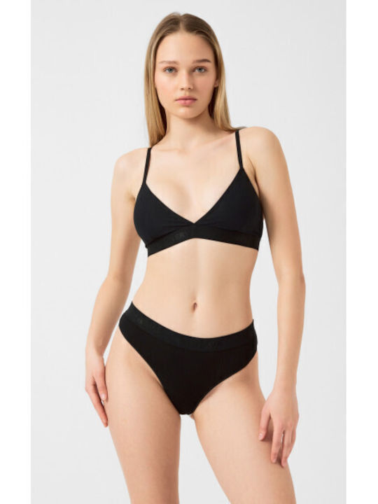 Minerva Women's Bralette Bra Black