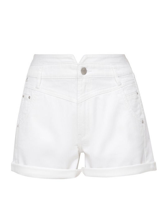 QS Women's Bermuda Shorts Jean White