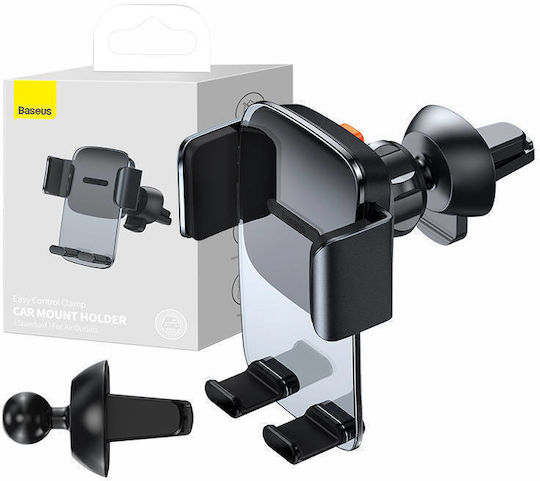 Baseus Easy Control Βάση Κινητού Αυτοκινήτου 4.7" - 6.7" με Ρυθμιζόμενα Άγκιστρα Γκρι