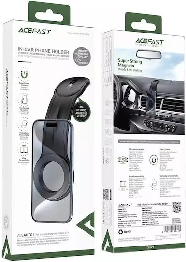 Suport magnetic auto Acefast D19 pentru bord - Negru