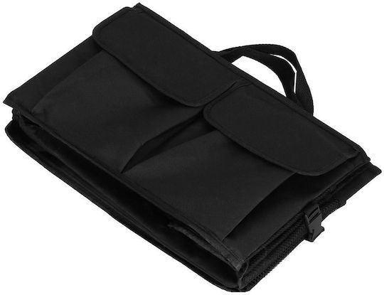 Foldable Trunk Organizer Compartmentalized Water-resistant 56x40x26cm Black