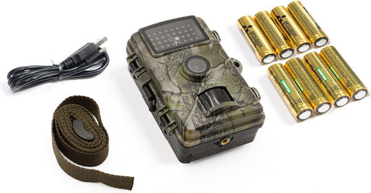 Cameră de Supraveghere Wildcam Technaxx Tx-256 Fullhd 1080p Ecran Color Ips 2" Senzor Pir Ir Ip66 Microsd Microfon Difuzor 8xaa/6v 1.5a Camuflaj
