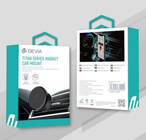 Devia Titan Car Mobile Mount with Magnet Black