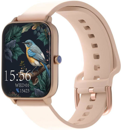 Forever Forevigo 3 SW-320 Smartwatch με Παλμογράφο (Ροζ)