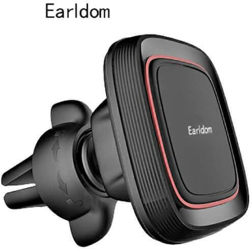 Earldom Suport Auto pentru Telefon cu magnet Neagră
