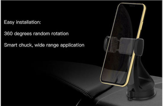 Devia Suport Auto Pentru Telefon Mobil 6.5" Cu Cârlige Reglabile Negru