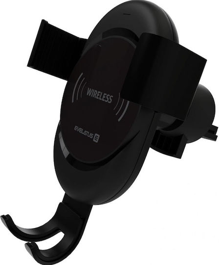 Evelatus WCH02 Suport Auto Pentru Telefon Mobil Cu Cârlige Reglabile Negru