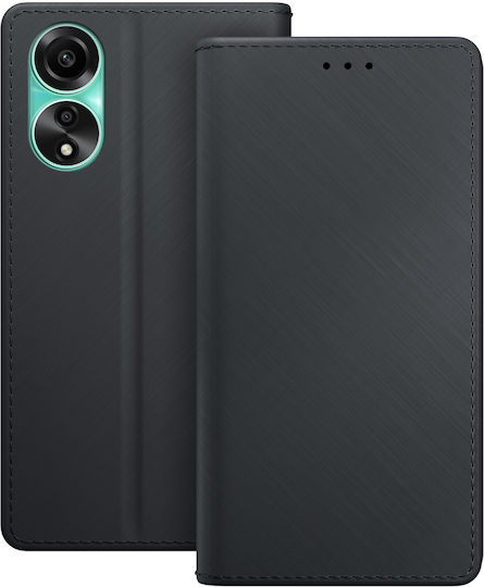 3MK Wallet Изкуствена кожа Черен (Oppo A78 4G)