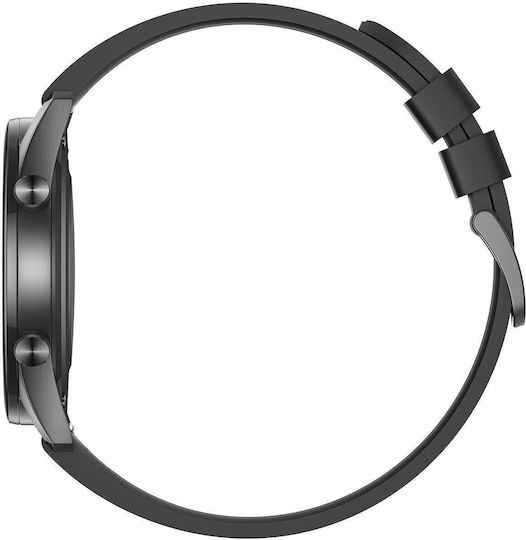 Oromed Fit 7 Pro 46mm Αδιάβροχο Smartwatch με Παλμογράφο (Μαύρο)
