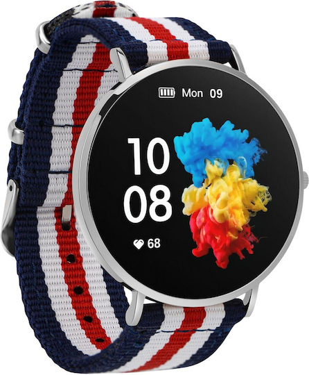 Garett Verona 50mm Smartwatch με Παλμογράφο (Navy)