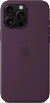 Apple Silicone Case with MagSafe Umschlag Rückseite Silikon Plum (iPhone 16 Pro Max)