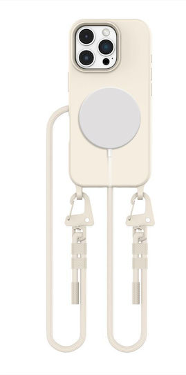 Tech-Protect Magnecklace Back Cover Σιλικόνης Latte (iPhone 16)