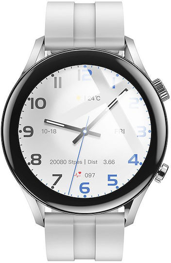 Hoco Y7 Smartwatch με Παλμογράφο (Ασημί)