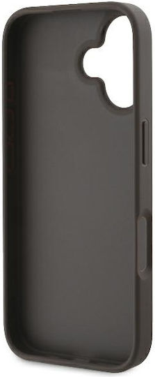 Guess Triangle Back Cover Leather Brown (iPhone 16 Plus)