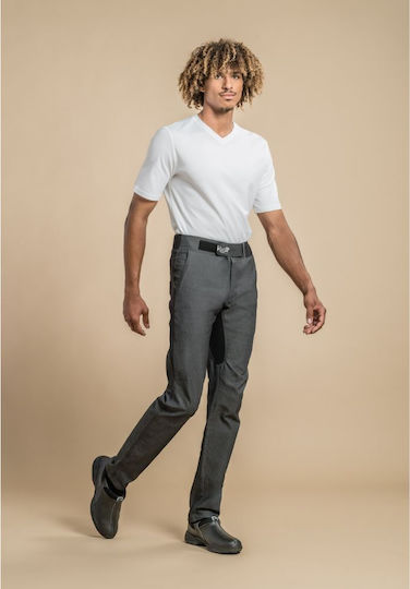 Clement Design Pantaloni de Bucătar Cu dungi Negru