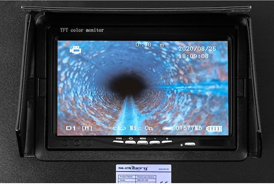 Endoskop-Inspektionskamera im Koffer 12 LED TFT 7'' SD 20 m