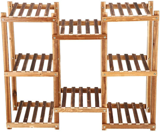 Blumentopf-Regal Holz Braun 85cmx25cmx70cmcm.