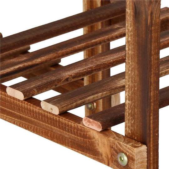 Blumentopf-Regal Holz Braun 85cmx25cmx70cmcm.