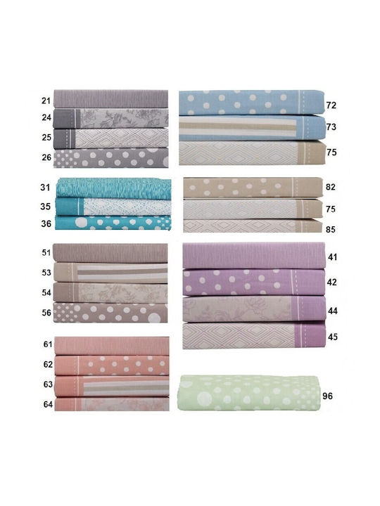 Anna Riska Πάπλωμα Μονό 160x240εκ. Mix & Match Stripe Beige 53