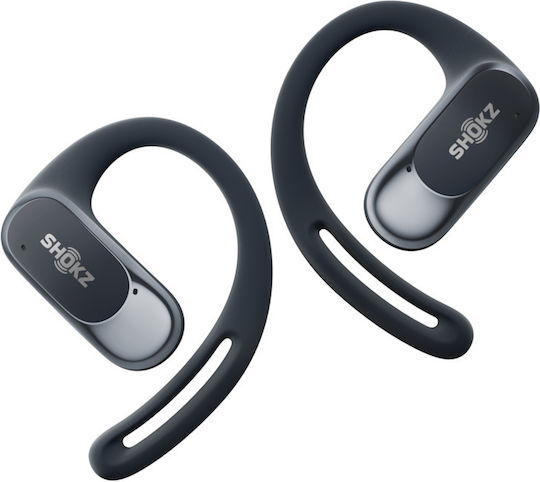 Shokz OpenFit Air Open Ear Bluetooth Handsfree Ακουστικά με Αντοχή στον Ιδρώτα και Θήκη Φόρτισης Μαύρα