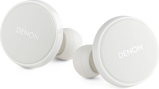 Denon PerL Pro AH-C15PL In-ear Bluetooth Handsfree Ακουστικά με Αντοχή στον Ιδρώτα και Θήκη Φόρτισης Λευκά