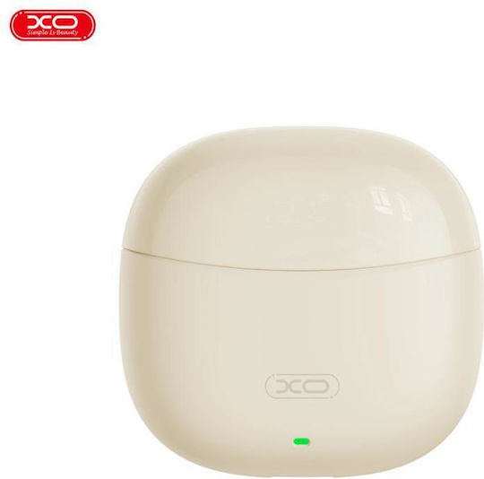 XO X33 Tws In-ear Bluetooth Handsfree Ακουστικά με Θήκη Φόρτισης Μπεζ