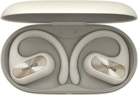 1More Fit SE Open Earbud Bluetooth Handsfree Ακουστικά με Αντοχή στον Ιδρώτα και Θήκη Φόρτισης Λευκά