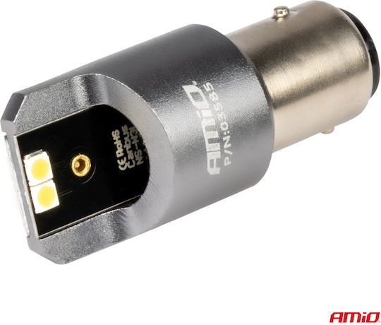 AMiO Lamps Car P21/5W Canbus LED 6000K Cold White 12-24V 2pcs