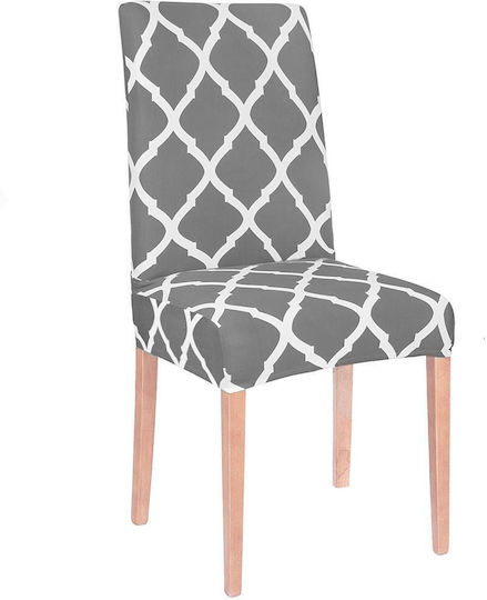 Husă Elastică Pentru Scaun Gri Alb 45x60cm Husă Elastică Pentru Scaun Gri Alb 45x60cm