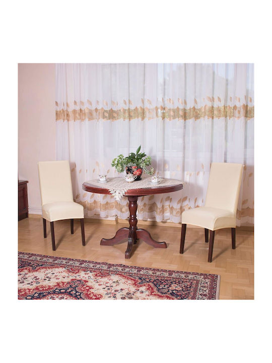 Husă Elastică Scaun Bej 45x60cm 1buc