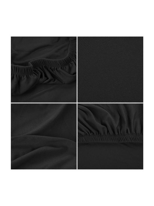Elastische Abdeckung für Stuhl Black 45x60cm 1Stück