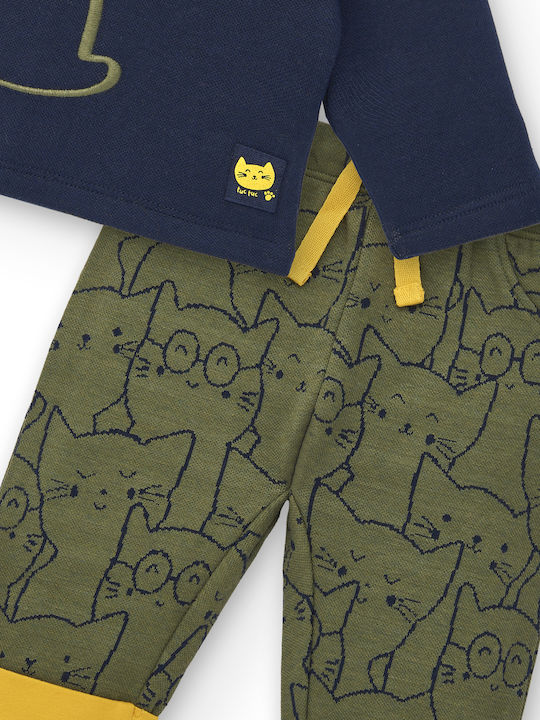 Set pentru copii cu pantaloni Iarnă 2buc Verde