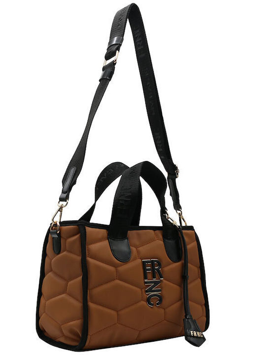 FRNC Women's Bag Shopper Shoulder Tabac Brown