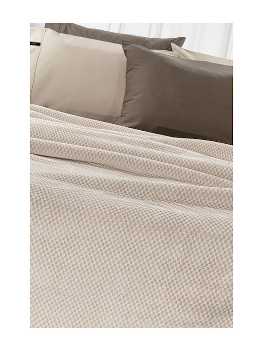 Guy Laroche Cheval Velvet Single Blanket 160x220cm Perla